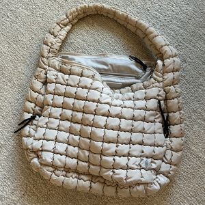 Free People Movement Quilted Carryall Off White